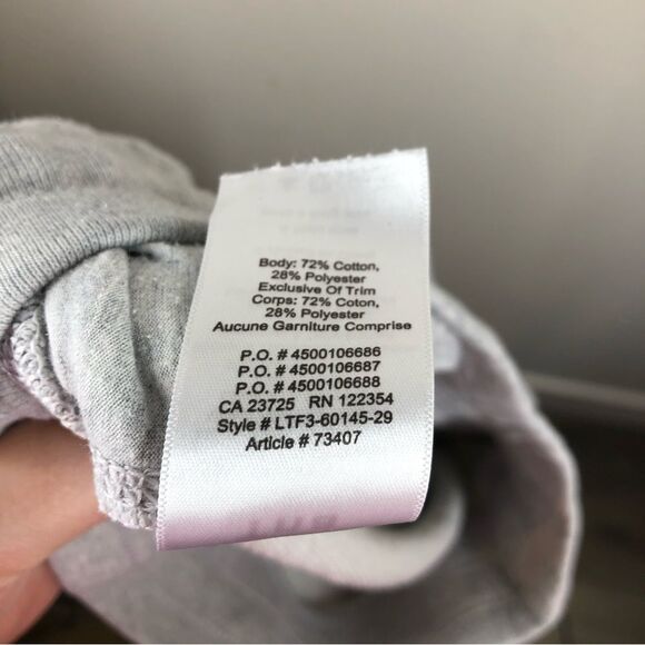 TNA Aritzia Cozy Fleece Boyfriend Sweatpants Gray Size XXS - Picture 7 of 7